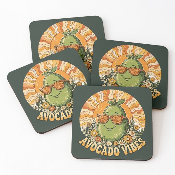 Item preview, Retro Avocado Vibes Vintage Botanical Smile designed and sold by LenNo9881.