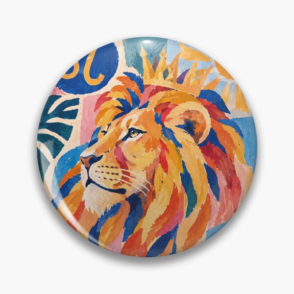 Item preview, Leo Zodiac Painting – Colourful Lion Astrology Artwork designed and sold by GalleryKauffeld.