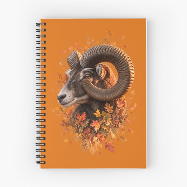 Item preview, Autumn Mouflon Ram with Oak Leaves designed and sold by Medve Photography & Design.