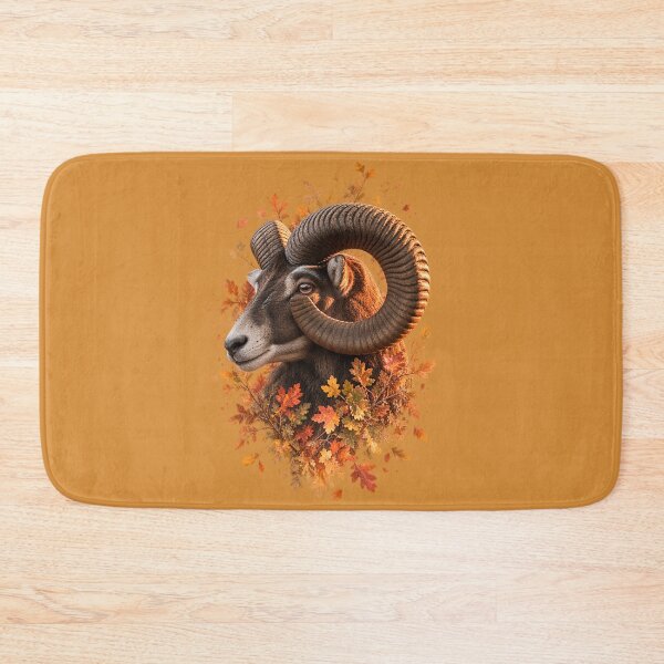 Item preview, Autumn Mouflon Ram with Oak Leaves designed and sold by Medve Photography & Design.