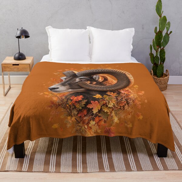 Item preview, Autumn Mouflon Ram with Oak Leaves designed and sold by Medve Photography & Design.