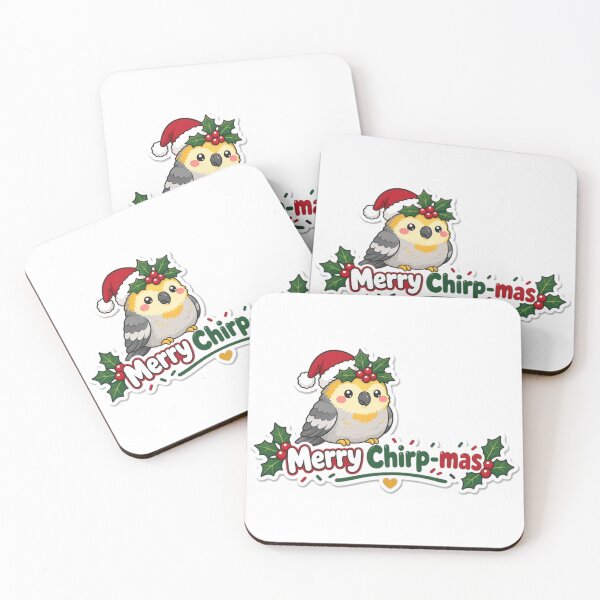 Item preview, Cockatiel Christmas Merry Chirp-mas Gift designed and sold by Soft Merch.