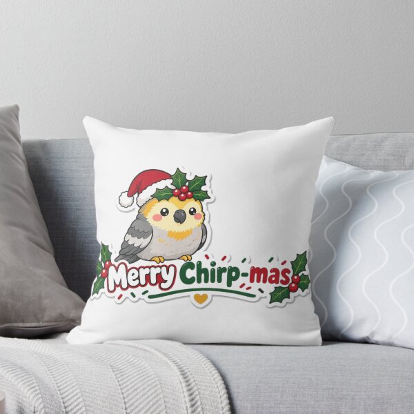 Item preview, Cockatiel Christmas Merry Chirp-mas Gift designed and sold by Soft Merch.