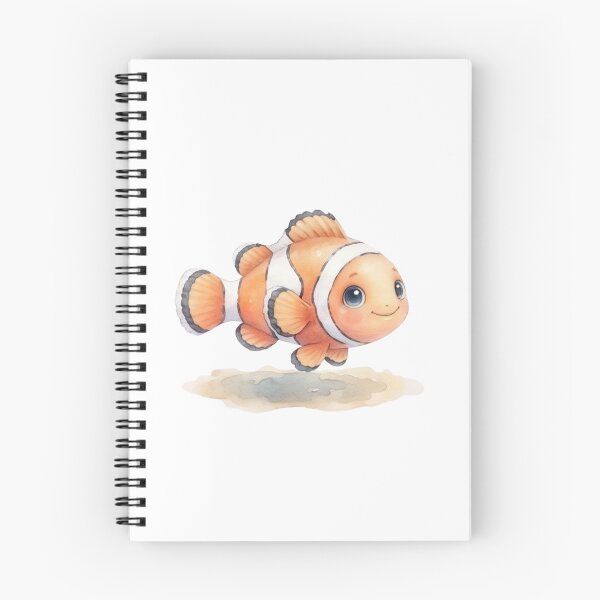 Item preview, Adorable Cute Clownfish Ocean Watercolour Illustration designed and sold by made by Golightly x.