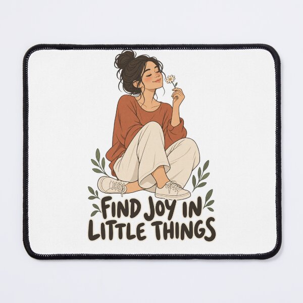 Item preview, Find Joy in Little Things Daisy Illustration designed and sold by FujinStore24.