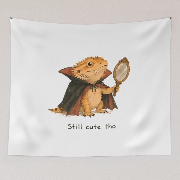 Item preview, Bearded Dragon Vampire Costume Still Cute Tho Art designed and sold by Messybeardie1.