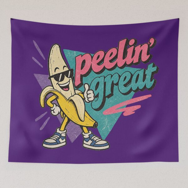 Item preview, Peelin' Great – 90s Retro Banana designed and sold by Douglystuff.