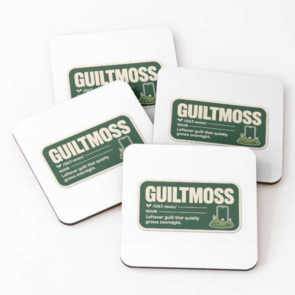 Item preview, Guiltmoss Overnight Guilt Dictionary T-Shirt designed and sold by Michael + Jello.