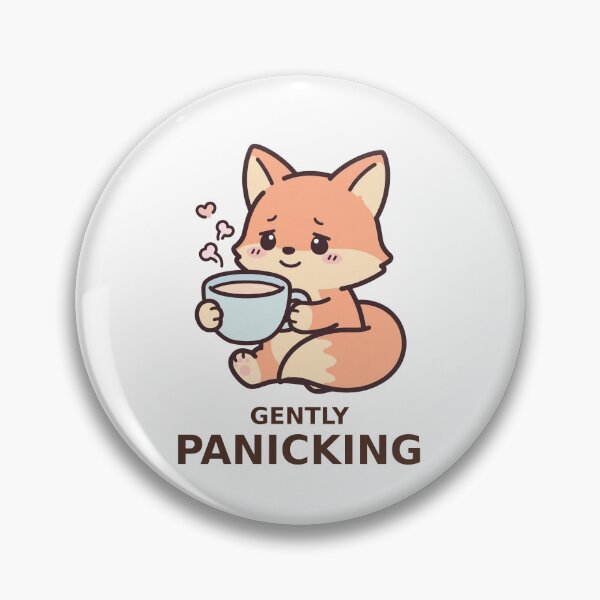 Item preview, Gently Panicking - Kawaii Fox designed and sold by Visual Dept..