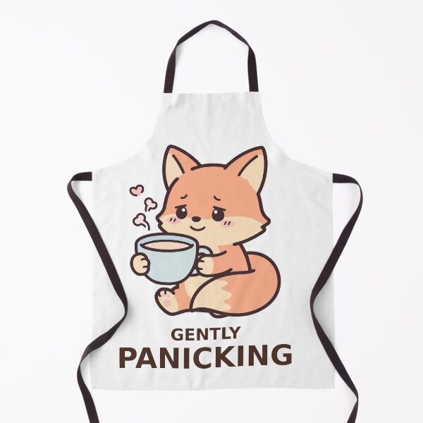 Item preview, Gently Panicking - Kawaii Fox designed and sold by Visual Dept..