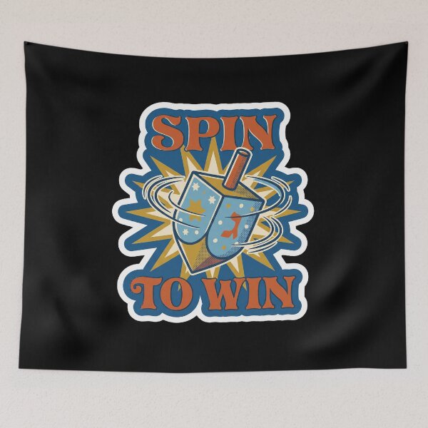 Item preview, Spin to Win — Retro Hanukkah Dreidel Design designed and sold by TheCalmEdit.