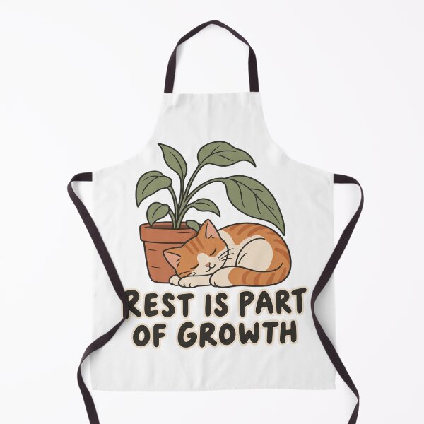 Item preview, Rest Is Part of Growth Sleeping Cat designed and sold by FujinStore24.