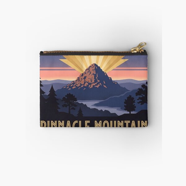 Item preview, Pinnacle Mountain State Park Art Deco Hexagon Sticker Arkansas designed and sold by DetourDgn.