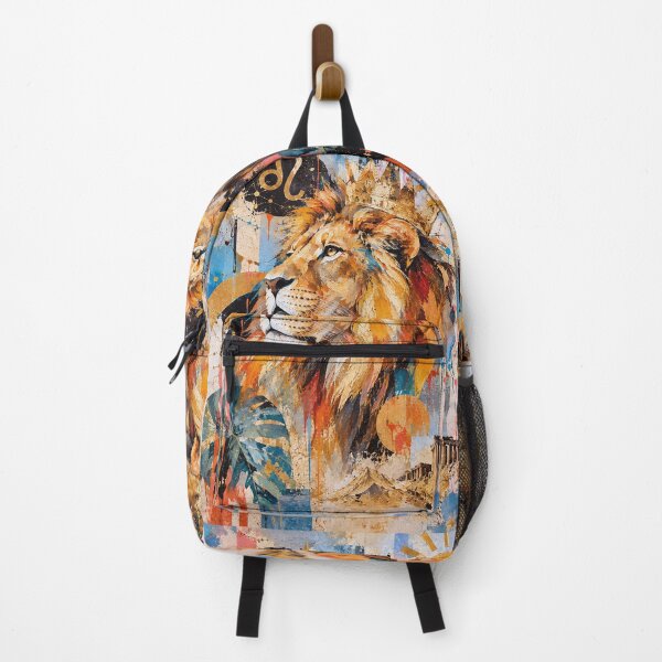 Item preview, Leo Zodiac Painting – Colourful Lion Astrology Artwork designed and sold by GalleryKauffeld.