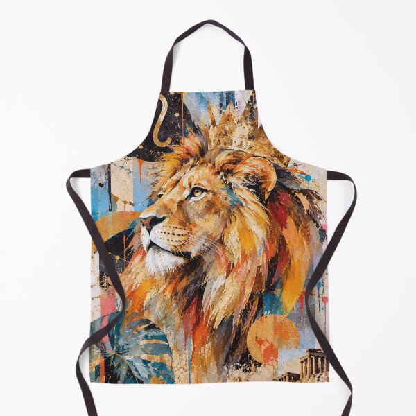 Item preview, Leo Zodiac Painting – Colourful Lion Astrology Artwork designed and sold by GalleryKauffeld.