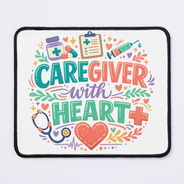 Item preview, Caregiver With Heart Healthcare Worker Nurse Medical Appreciation Design designed and sold by inkoutninja.