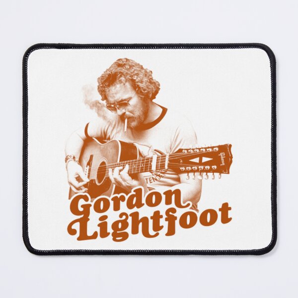 Item preview, Gordon Lightfoot Vintage Orange Acoustic Guitar Graphic designed and sold by ClevelaSchmitt.