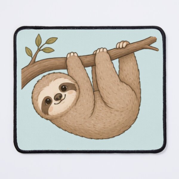 Item preview, Hanging Around Sloth designed and sold by MellowMunchkins.