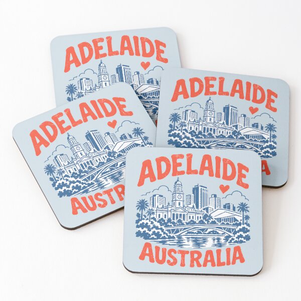 Item preview, Adelaide Australia Retro City designed and sold by HowToCanadian.