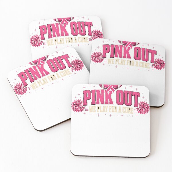 Item preview, Pink Out We Play For A Cure Football Breast Cancer Awareness designed and sold by HappyVibration.