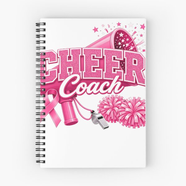 Item preview, Cheer Coach Pink Ribbon Cheerleading designed and sold by HappyVibration.