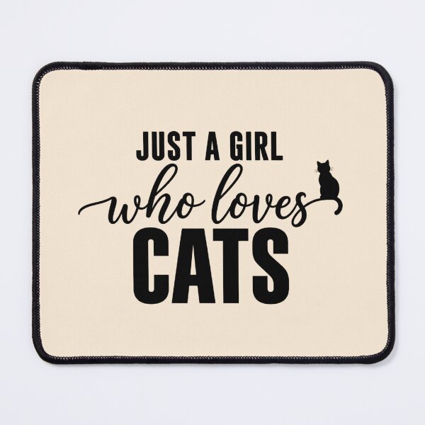 Item preview, Juat A Girl Who Love Cat Quote Kitten Silhouette designed and sold by Yellowriversss.