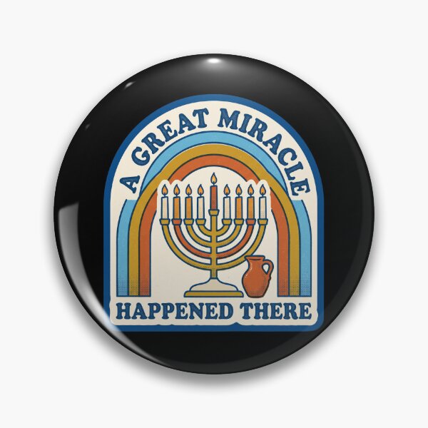 Item preview, Retro Hanukkah Menorah — A Great Miracle designed and sold by TheCalmEdit.