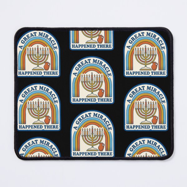 Item preview, Retro Hanukkah Menorah — A Great Miracle designed and sold by TheCalmEdit.