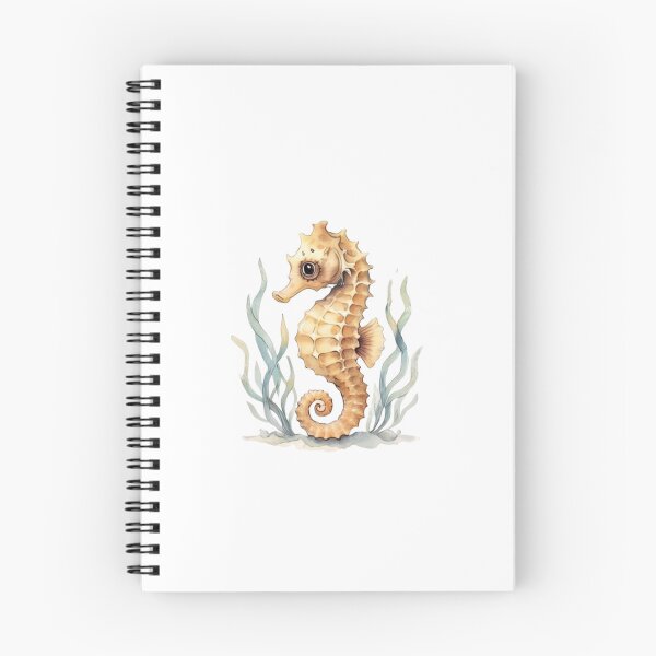 Item preview, Adorable Seahorse Seaweed Watercolour Illustration designed and sold by made by Golightly x.