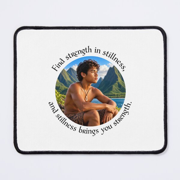 Item preview, Polynesian Mindfulness Proverb - Find strength in stillness | Pacific Art designed and sold by ShakaLife.org.