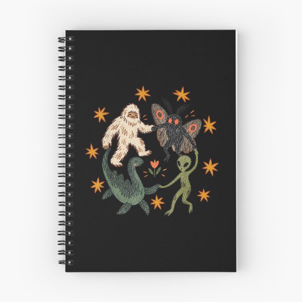 Item preview, Vintage 90s Dancing Cryptids Bigfoot Holding Hands in Circle  designed and sold by Suzu Comena.