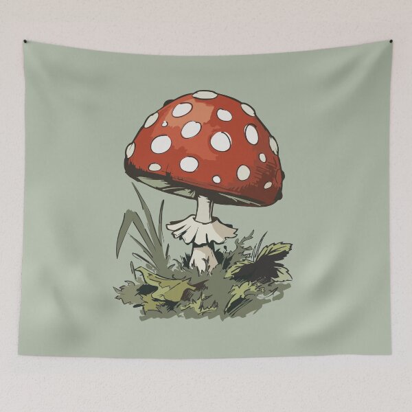 Item preview, Cute Cartoon Red Headed Toadstool Mushroom designed and sold by vivendulies.