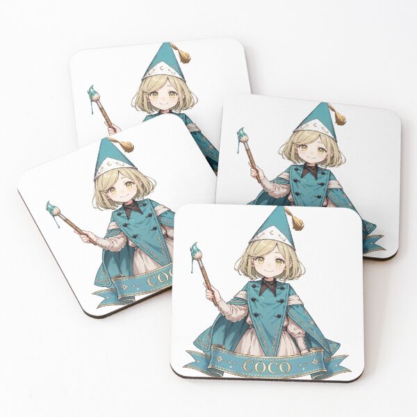 Item preview, Coco Name Banner Showcase Sticker - Witch Hat Atelier Fan Art designed and sold by Lesley D.