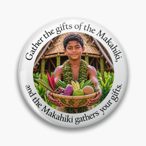 Item preview, Hawaii Joy Proverb - Gather the gifts of the Makahiki | Pacific Art designed and sold by ShakaLife.org.