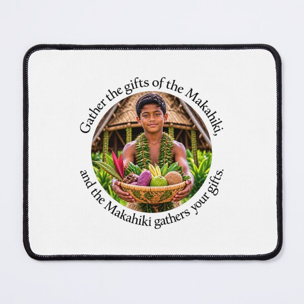 Item preview, Hawaii Joy Proverb - Gather the gifts of the Makahiki | Pacific Art designed and sold by ShakaLife.org.
