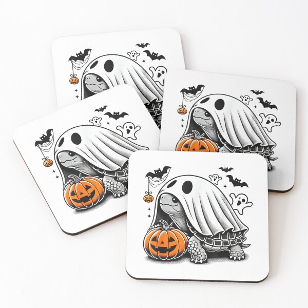 Item preview, Halloween Turtle Ghost Pumpkin Costume Terrapin Tortoise  designed and sold by Suzu Comena.