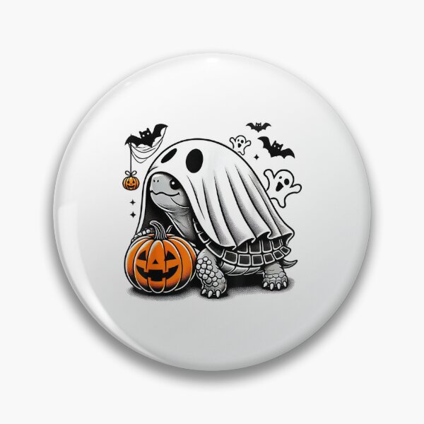 Item preview, Halloween Turtle Ghost Pumpkin Costume Terrapin Tortoise  designed and sold by Suzu Comena.