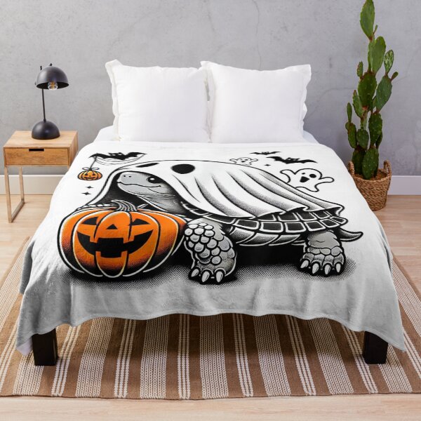 Item preview, Halloween Turtle Ghost Pumpkin Costume Terrapin Tortoise  designed and sold by Suzu Comena.