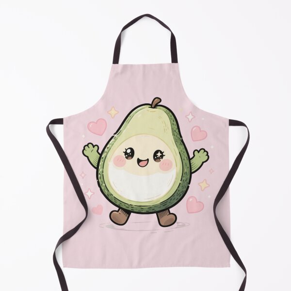 Item preview, Cute Kawaii Avocado Love Pink Hearts Design designed and sold by LenNo9881.