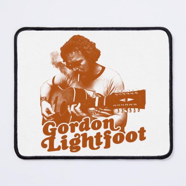 Item preview, Gordon Lightfoot Orange Guitar Silhouette Graphic designed and sold by ClevelaSchmitt.
