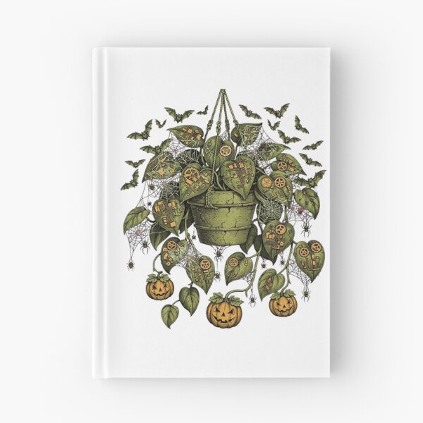 Item preview,  Spooky Pothos Halloween - Haunted Hanging Plant with Spiders Bats and Webs designed and sold by Aisha Reda.