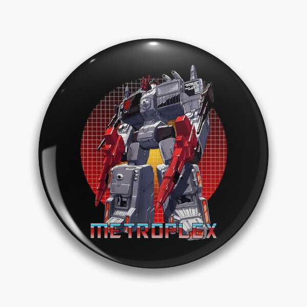 Item preview, Giant Grey And Red Armored City Robot With Shoulder Cannons designed and sold by LouieRoger.