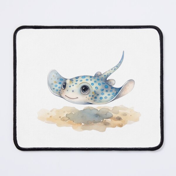 Item preview, Adorable Cute Stingray Ocean Watercolour Illustration designed and sold by made by Golightly x.