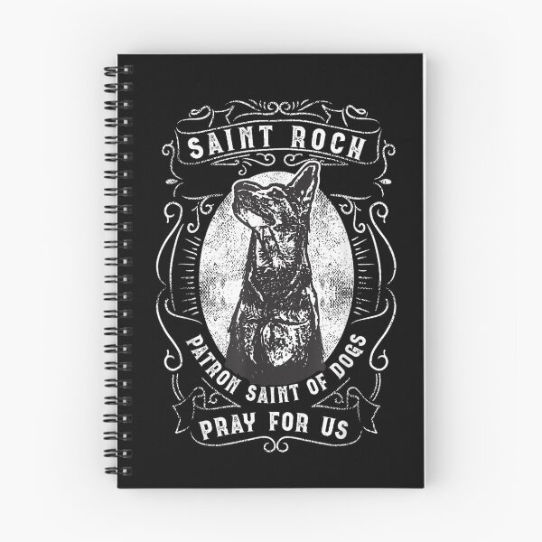 Aperçu de l'œuvre Saint Roch, chien patron des chiens, prière catholique pour les amoureux des animaux créée et vendue par geronkagogo.