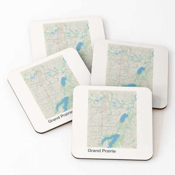 Item preview, Grand Prairie Minimalistic Map Art designed and sold by MapsNerd.