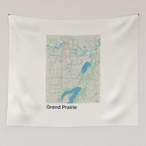 Item preview, Grand Prairie Minimalistic Map Art designed and sold by MapsNerd.