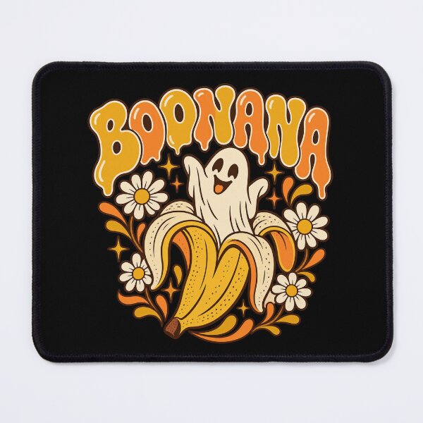 Item preview, Boonana Banana Ghost 70s Groovy Daisy Flower Fruit Artwork designed and sold by Aqouiatiqe.