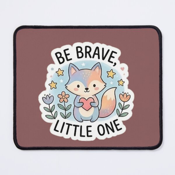 Item preview, Be Brave, Little One – Cute Fox Encouragement Sticker designed and sold by iqralune.