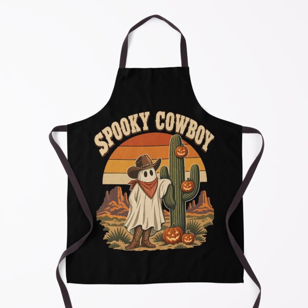 Item preview, Spooky Cowboy Ghost Western Desert Cactus Sunset Art Artwork designed and sold by adiencarteras.