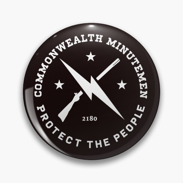 Item preview, Commonwealth Minutemen Protect The People 2180 Emblem designed and sold by Patternisyours.